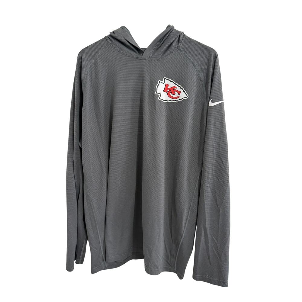 Kansas City Chiefs Nike Dri-Fit Hooded Long Sleeve Size XXL